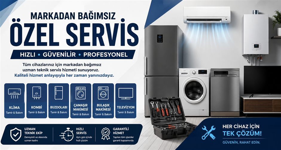 Aliağa özel teknik servis - markadan bağımsız servis hizmeti